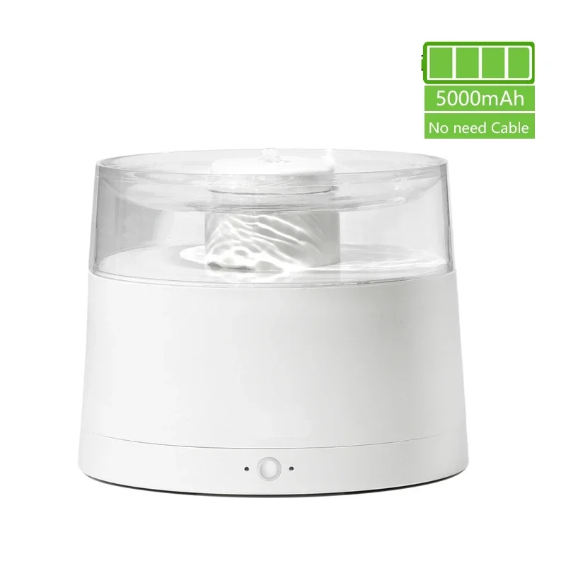 

Умный фонтан для воды для домашних животных, УФ-диспенсер для воды для кошек, беспроводной насос, фонтан для кошек, 5000 мАч, аккумулятор, перезаряжаемый фонтан для домашних животных