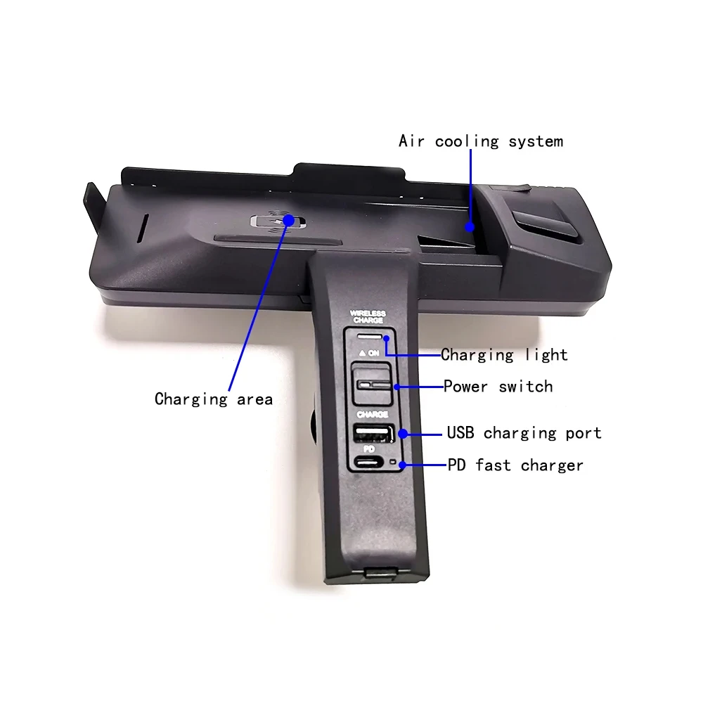 Almohadilla de carga inalámbrica para BMW Serie 2, F22, F23, M2, F87, 220i, 225d, 2015 ~ 2021,2016 2017 2018 2019 2020  consola central, accesorios de placa de carga rápida para teléfono