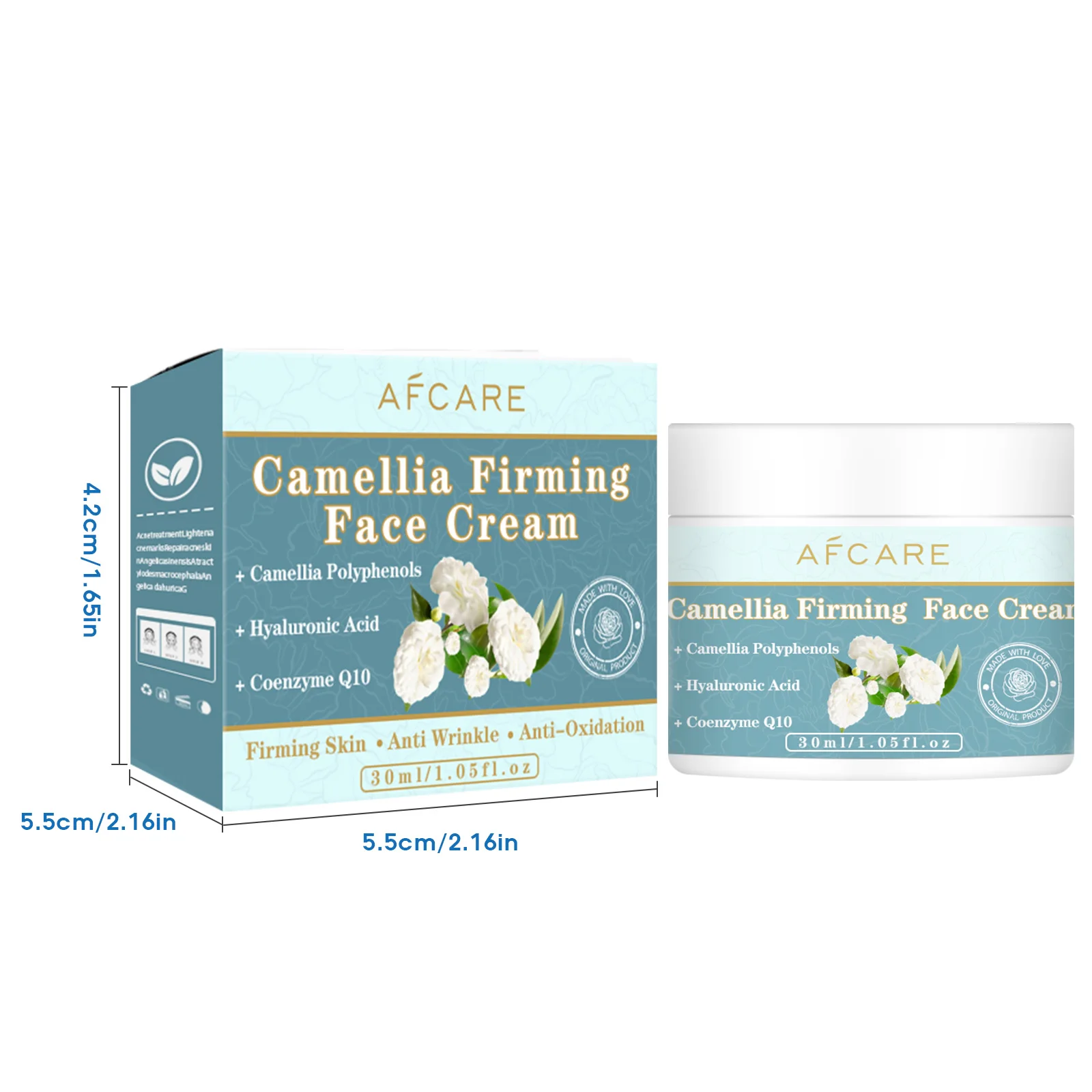 Camellia Face Cream Fade Fine Line Facial Essence Anti Wrinkle Moisturizer Cream Collagen Anti-aging Moisturizing Skincare