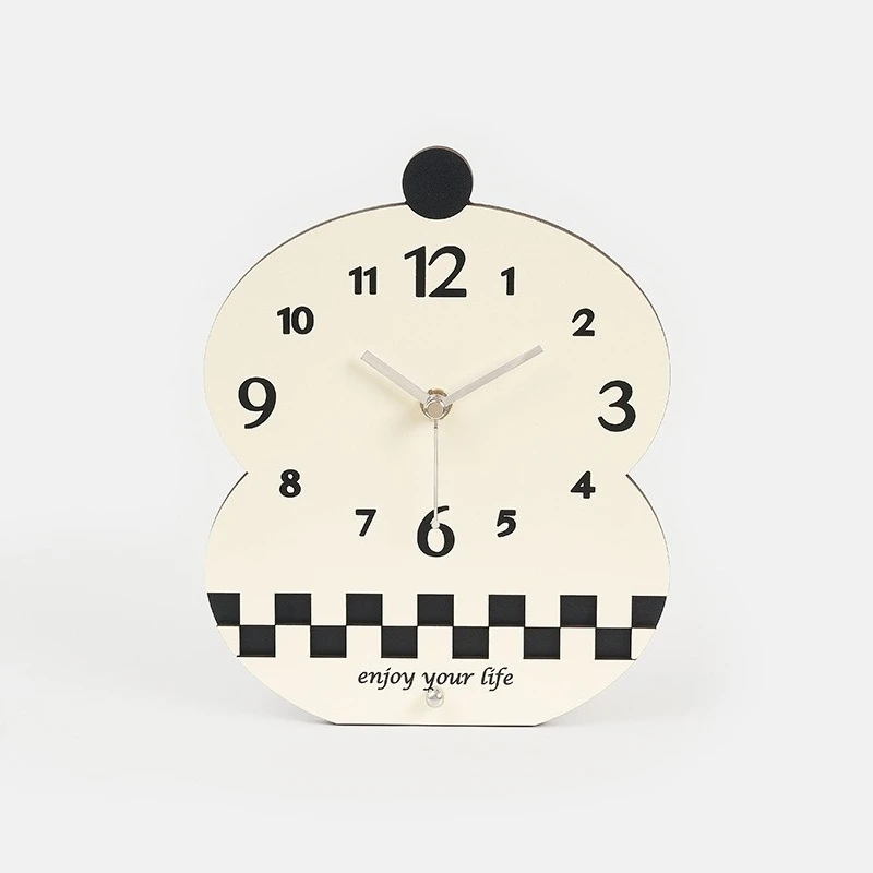 

Cute bear home desktop ornament, living room entrance creative clock wine cabinet decoration