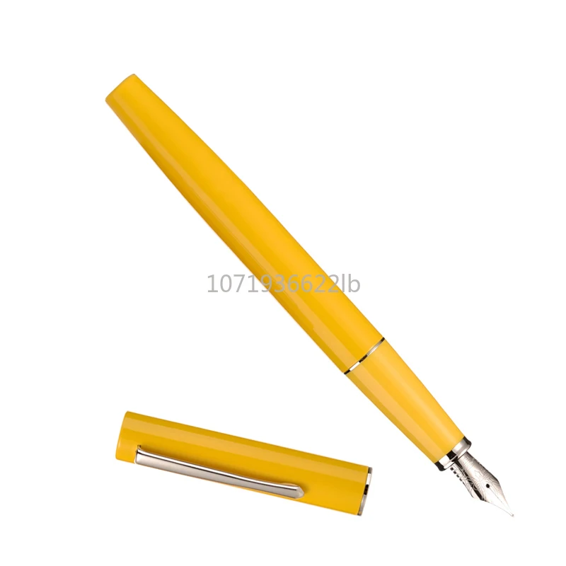 Imagem -03 - Hongdian c2 Mistério Explorer Simples Clássico Metal Caneta Fonte ef f Polido Simples Nib Escola Material de Escritório Escrita Presente Caneta