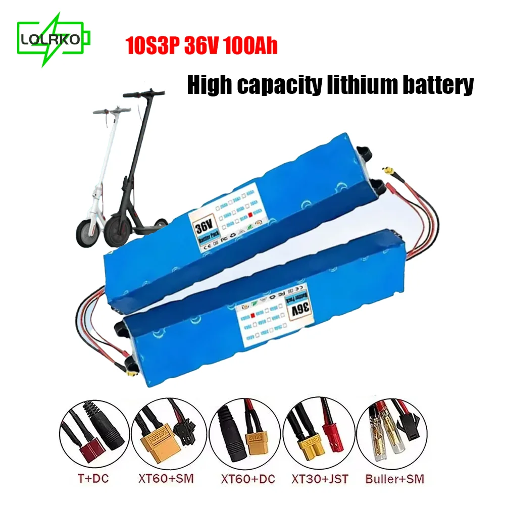 

Upgraded electric scooter with 36V 100000mAh 10S3P battery pack M365 18650 lithium battery