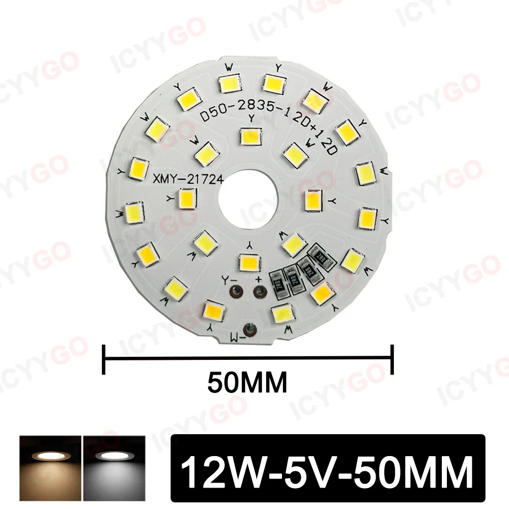 

Светодиодная плата для ночного освещения DC5V, двухцветная лампа 3 Вт, 6 Вт, 9 Вт, 10 Вт, 12 Вт, светодиодная плата, источник света 5 В