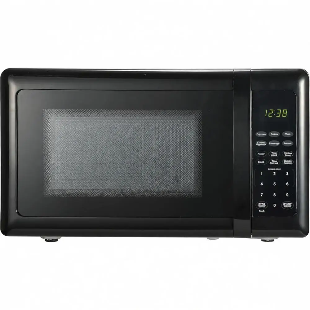 

Compact 700W Countertop Microwave Oven with Touch Controls, LED Display, 10 Power Levels, 6 Auto Menus, Glass Turntable, Child S