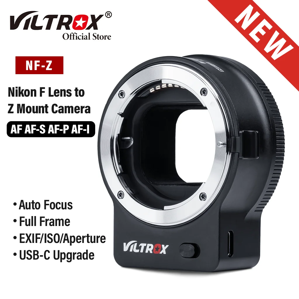 VILTROX NF-Z NIKKOR F Lens to Nikon Z Camera Mount Adapter Auto Focus Full Frame Lens Adapter for Nikon Z6 II Z7 Z50 Z30 Z9 ZFC