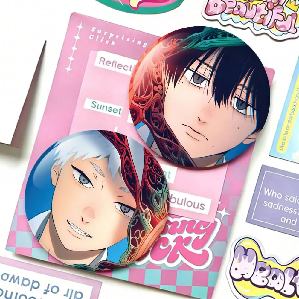 

The Summer Hikaru D-Died Laser Badge Creative Pins Brooch for Bag Clothes Hat Decor Gifts Fans Collect