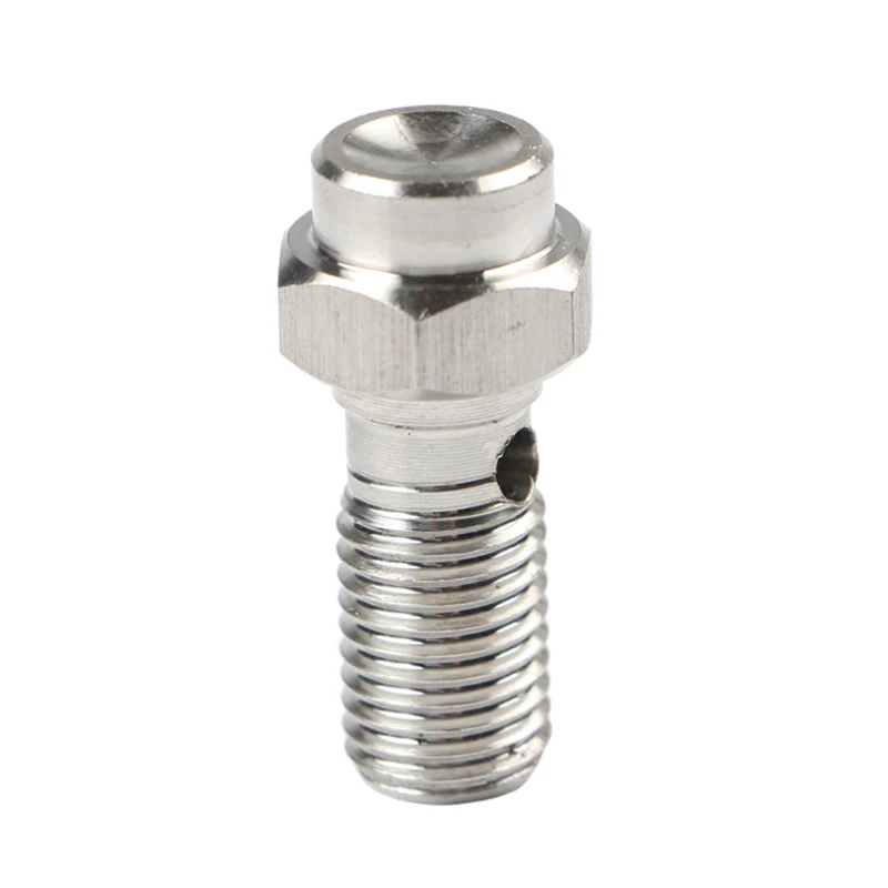 CNC Brake Caliper Banjo Bolt Banjo Screw Stainless Steel 304 /Banjo Bolt with Bleed Valve Copper for Motorcycle