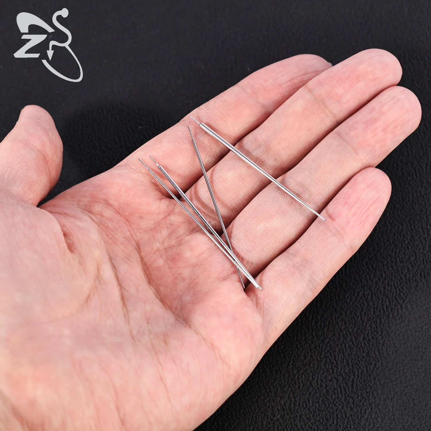 ZS 10Pcs/lot 316L Stainless Steel Piercing Taper  Curved Sterilized Insertion Tool  for Lip Tongue Belly Ear Nose Piercing Kit