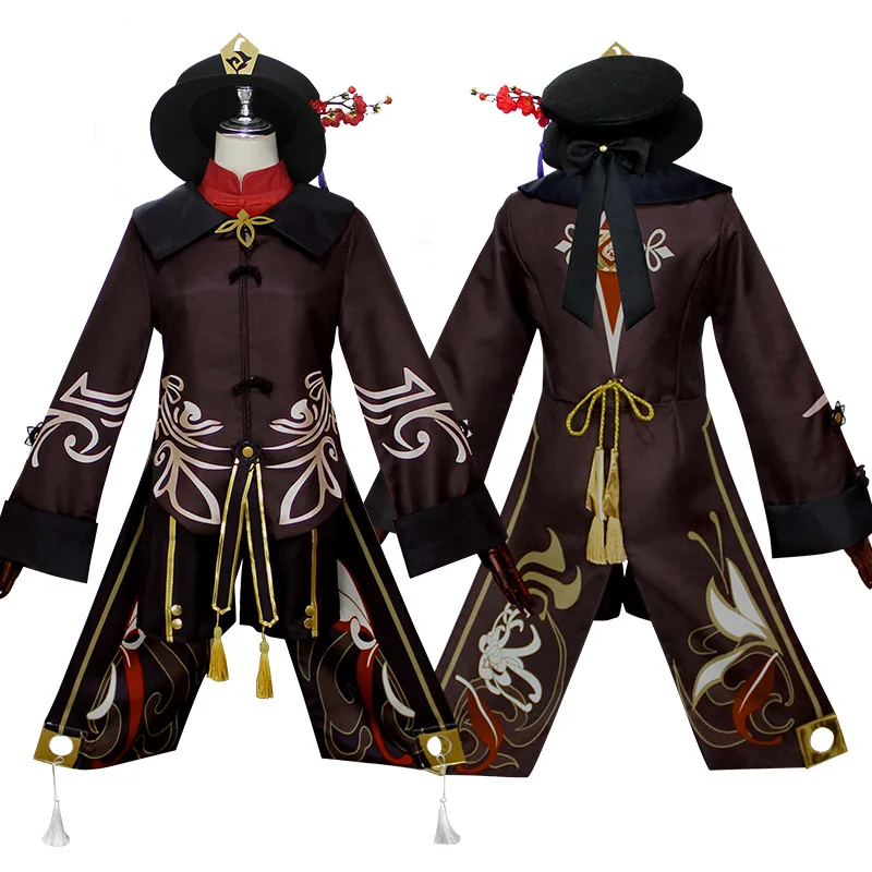 Hutao คอสเพลย์ Femme เสื้อผ้าอะนิเมะเครื่องแต่งกายวันฮาโลวีนสำหรับผู้หญิง disfraz mujer adulta สำหรับผู้ใหญ่ชุด ropa Hu TAO