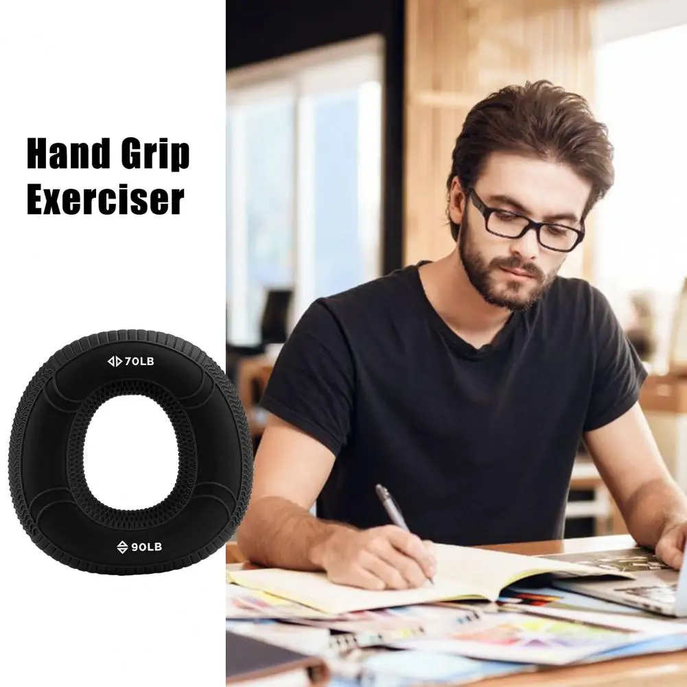 Wavy Texture Grip Ring Silicone Grip Strength Trainer Ring for Forearm Finger Training Anti-slip for Rehabilitation for Hand