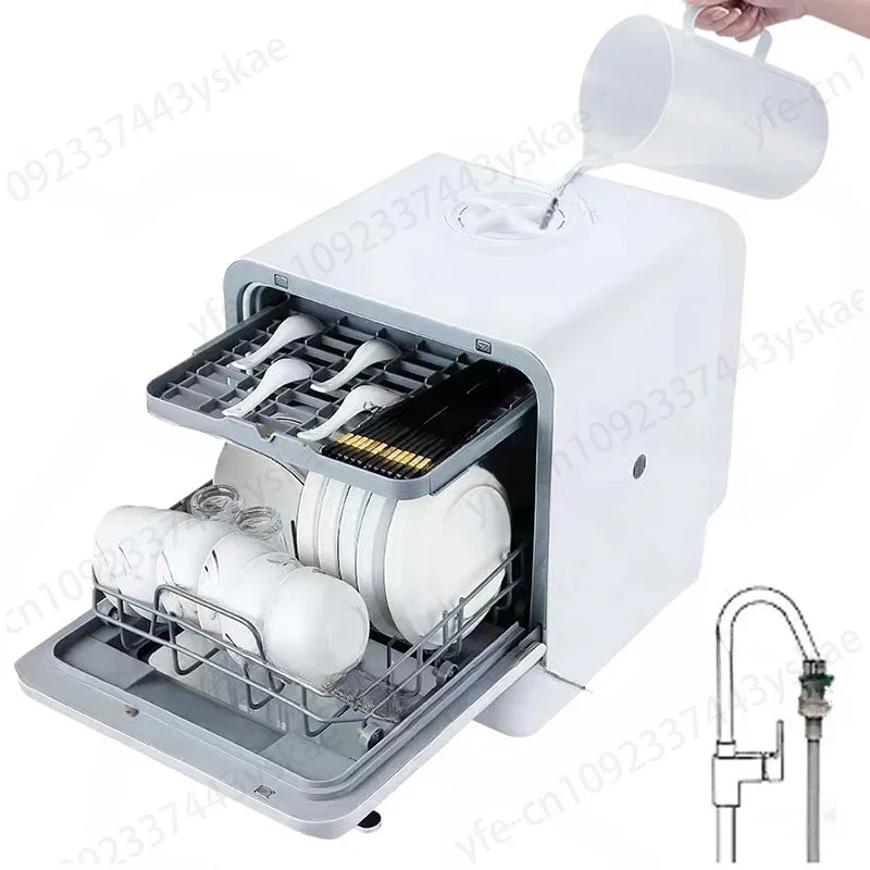 

Desktop Dishwasher Home Installation Free Mini Portable Fully Automatic Intelligent Dishwasher