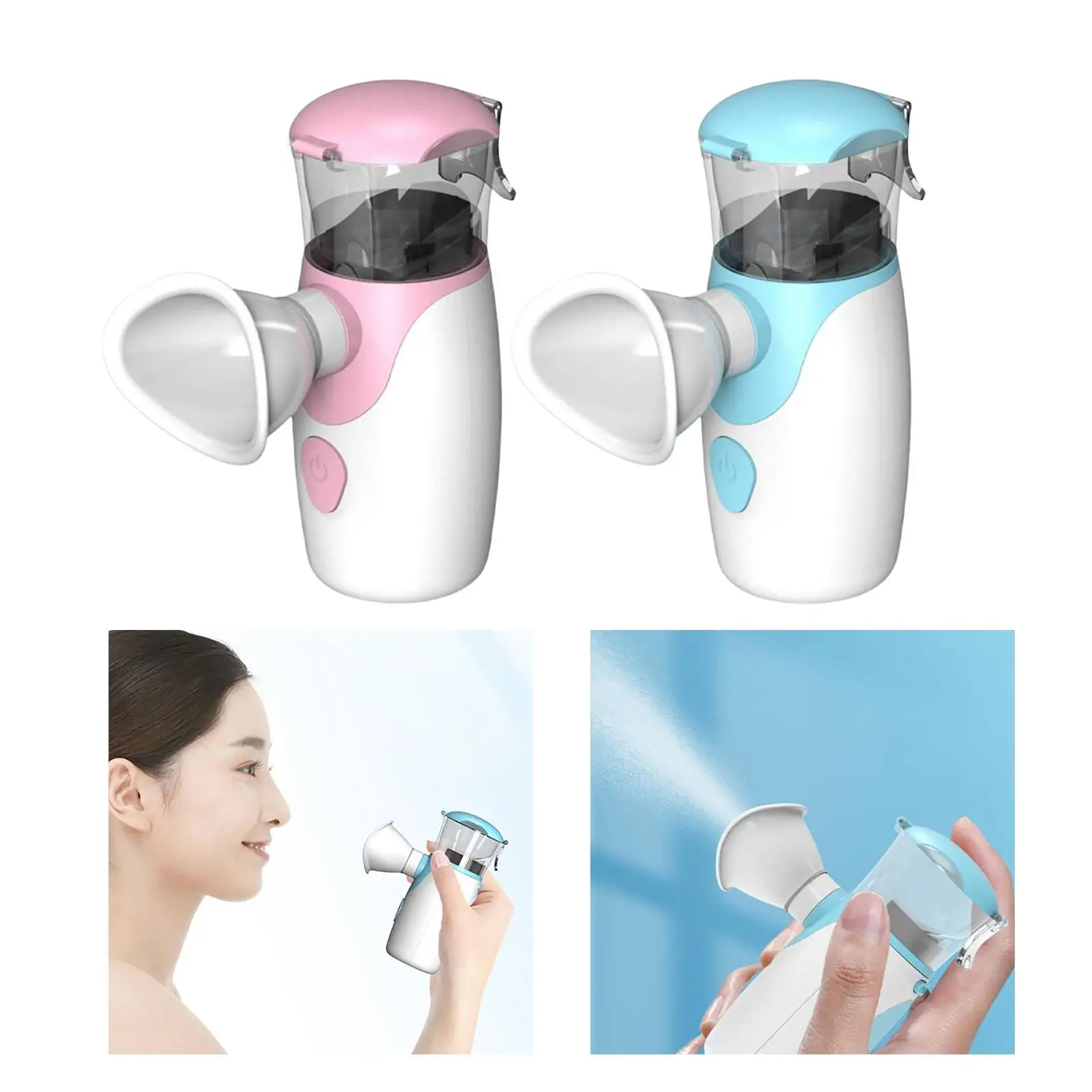 Nano Ioniczny Nawilżacz do Twarzy i Oczu, Akumulatorowy, Łatwa Wymiana i Czyszczenie, Atomizer Podróżny do Pielęgnacji Oczu i Skóry