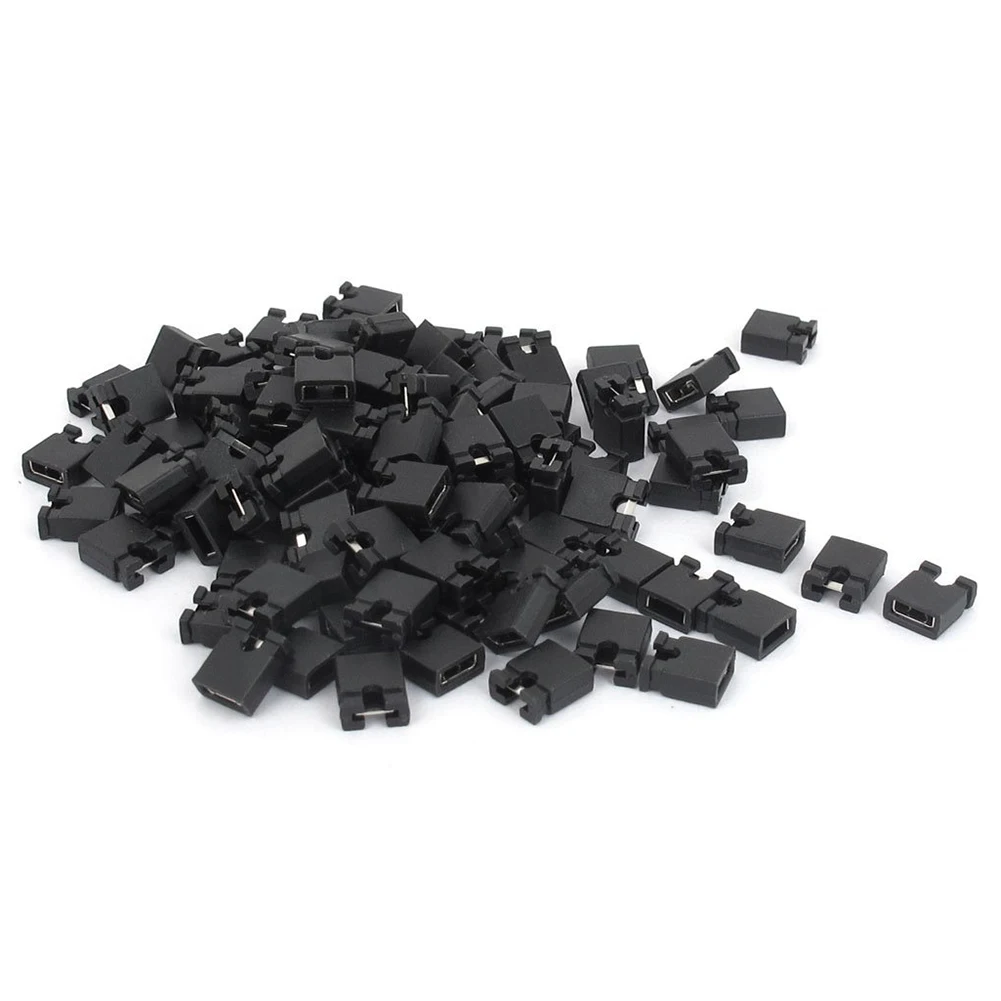 120 Pcs 2.54mm Jumpe Standard PCB Shunts Short Mini Jumper Cap Connector for Circuit Board