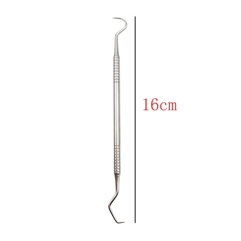 Double Hook Tooth Dental Explorer Probe สแตนเลสฟันสะอาดสุขอนามัย Explorer Probe Hook เครื่องมือทันตกรรมเครื่องมือ