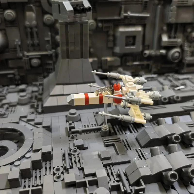 3573 قطعة MOC الموت ستار خندق هجوم المشهد نموذج الفضاء الألفية سفينة الصقر اللبنات جمع اللعب هدية للكبار هدية