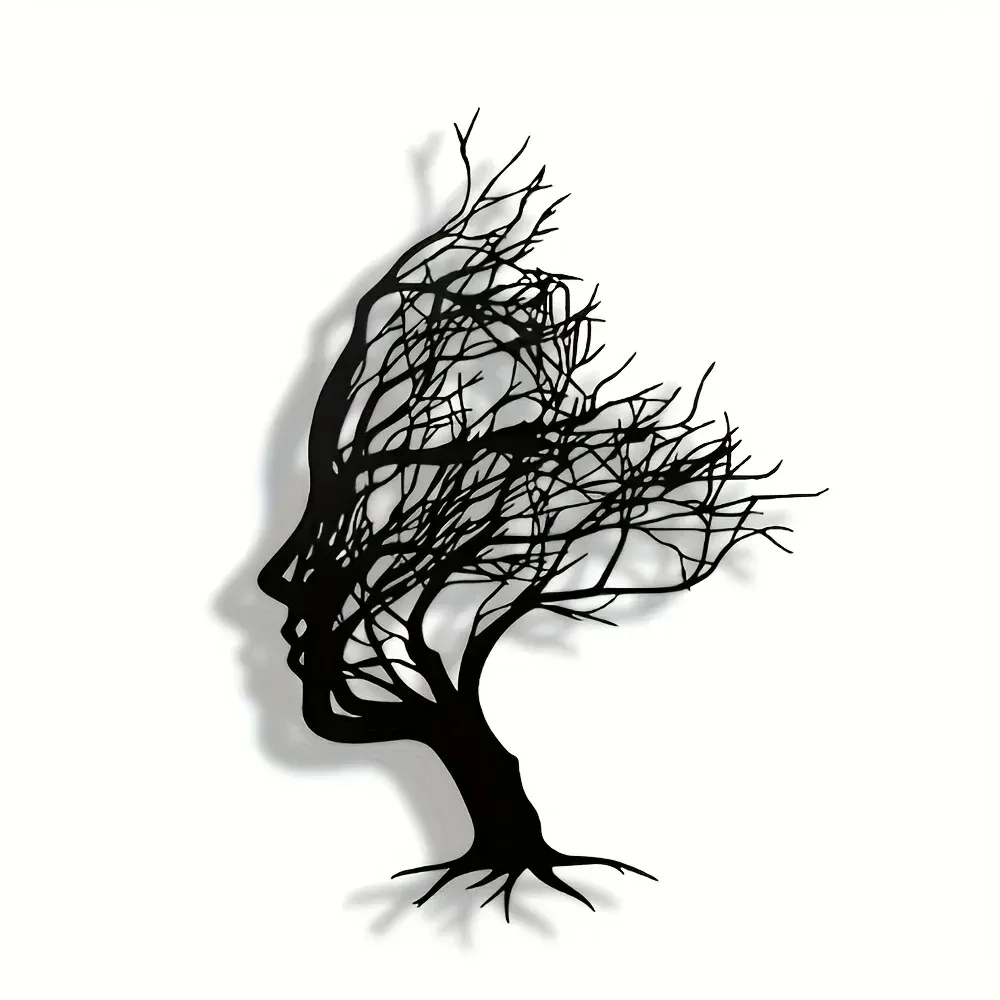 CIFBUY Iron Wall Art Metal Sculpture Waterproof Hanging Decor For Home Bedroom Kitchen Bar Cafe Patio Shop Wall Hanging Decorati