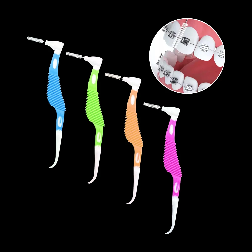 Brosses Interdentaires, Soins de Santé, Blanchiment des Dents, Nettoyeurs Interdentaires, Brosse Dentaire Orthodontique, Outil d'Hygiène Buccale, 8 Pièces/Boîte