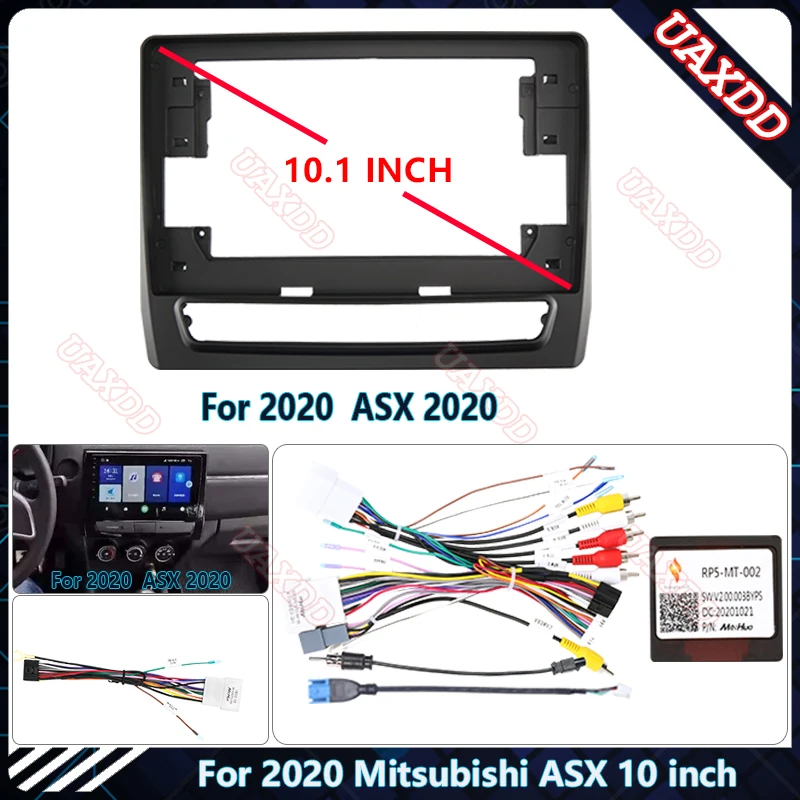 For 2020 MITSUBISHI ASX 10.1inch Car CD Radio Stereo audio screen multimedia video player navigation cables Harness frame Canbus