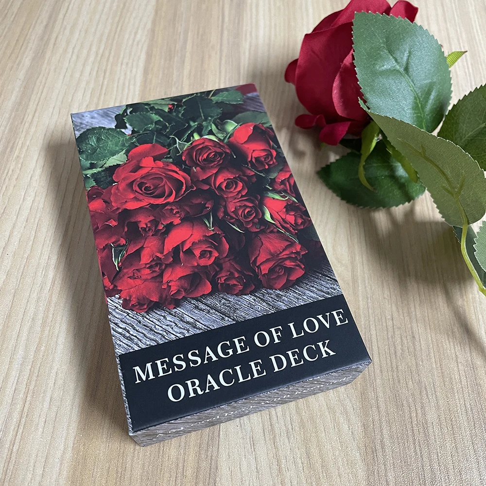 Twin Flame Message of Love Oracle Deck with Key Words English Affirmation Cards with Meaning on Them Tarot in Box High Quality