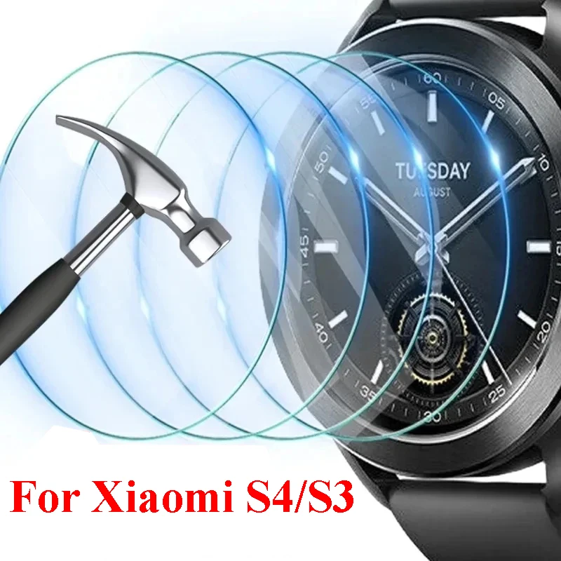 For Xiaomi Mi Watch S3 S4 Cover HD Clear Screen Protector AntiScratch 9H Hardness Tempered Glass For Xiaomi Watch S4 Accessories