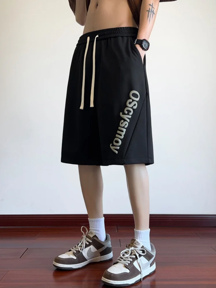 

Мужские спортивные шорты, лето 2024, модные, свободные, прямые, повседневные, тонкие, быстросохнущие, баскетбольные шорты, дышащие, удобные, молодежные, стильные.