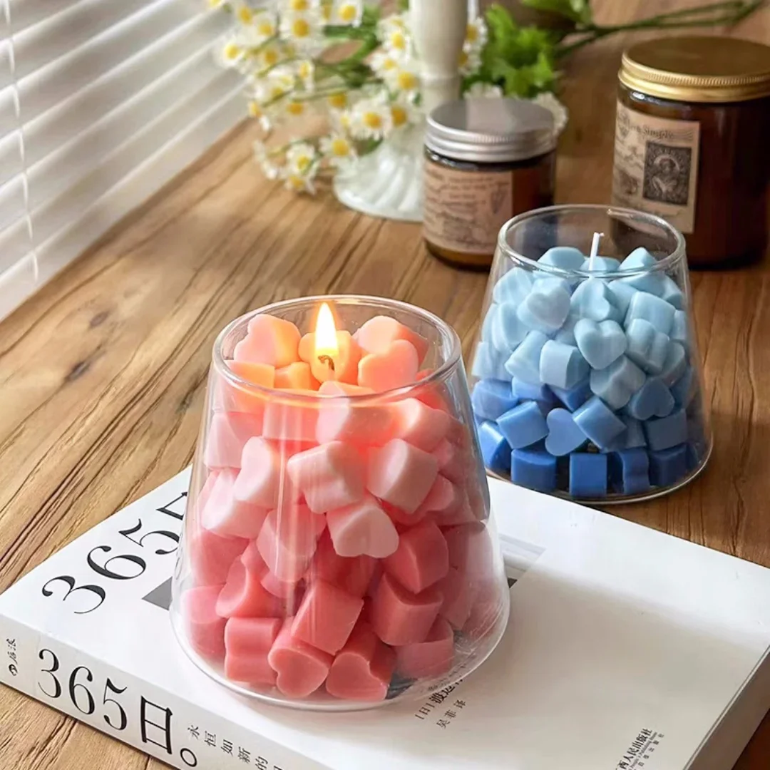 

Mini Love Heart Silicone Molds | Valentine's Day DIY for Aromatherapy Candles & Plaster Decorations