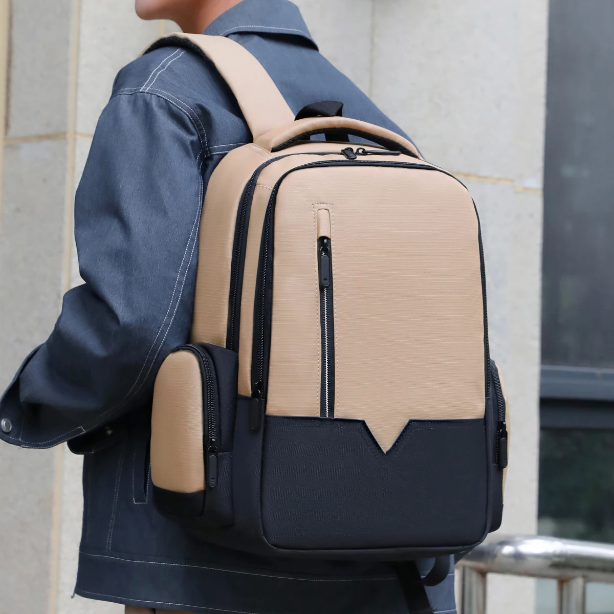 

Рюкзак мужской, повседневная дорожная сумка большой вместимости, компьютерный рюкзак, сумка для школьников младших и старших классов, легкая сумка для хранения на посадке для поездок на работу