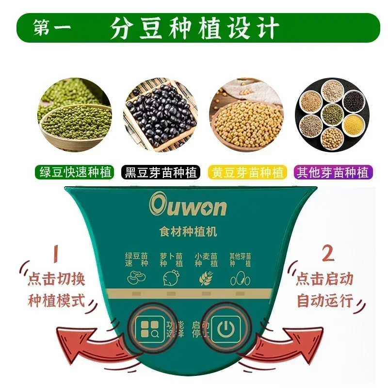 Huishoudelijke automatische intelligente kleine ruwe bonenkiemmachine - het ideale sojabonenspruitkiemingartefact