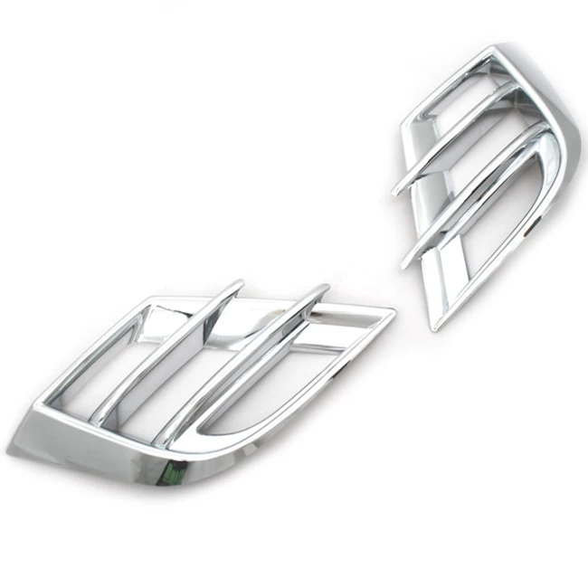 Chrome Styling Fog Light Grille Trim 2 Slates for Mazda 3 2010 Up