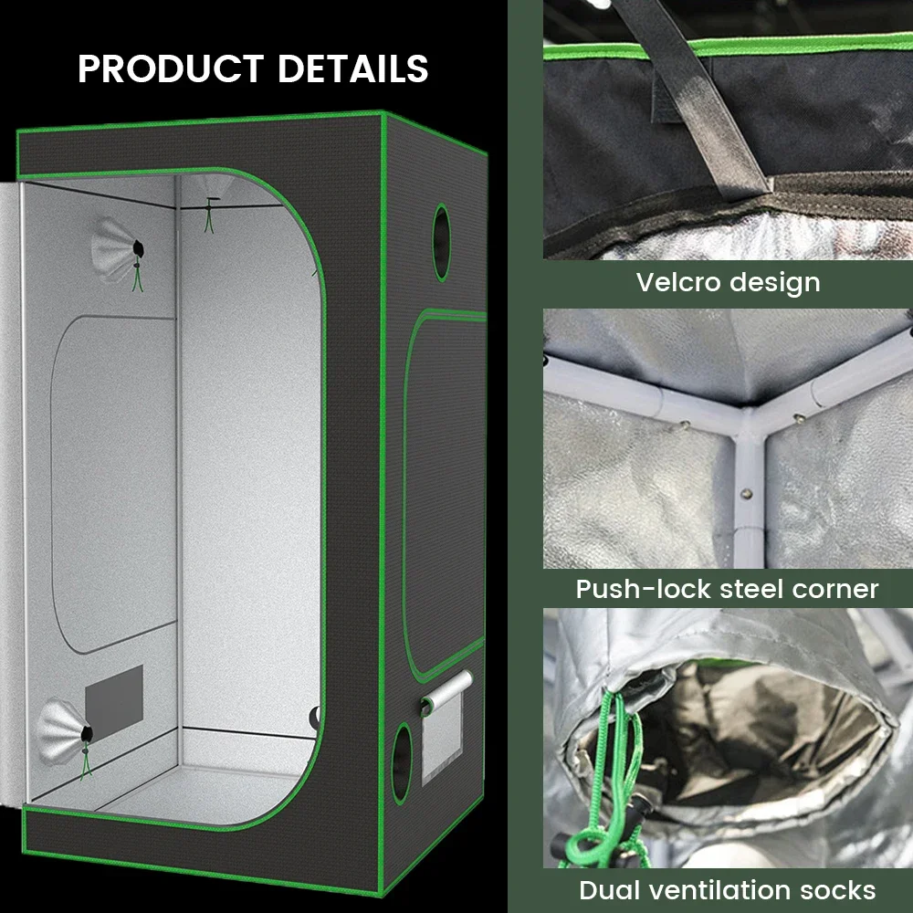 Automated Plant Growth Tent Package Easy-to-Cultivate With Durable Metal Plastic Wood And Steel Frames For Home And Office