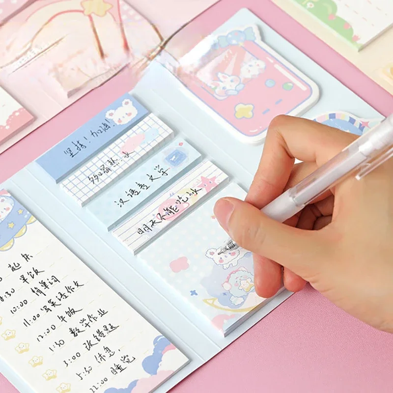 Sticky Notes Memo Pad Diary Stationary Flakes Scrapbook Index bookmarks Decorative Kawaii N Times Sticky