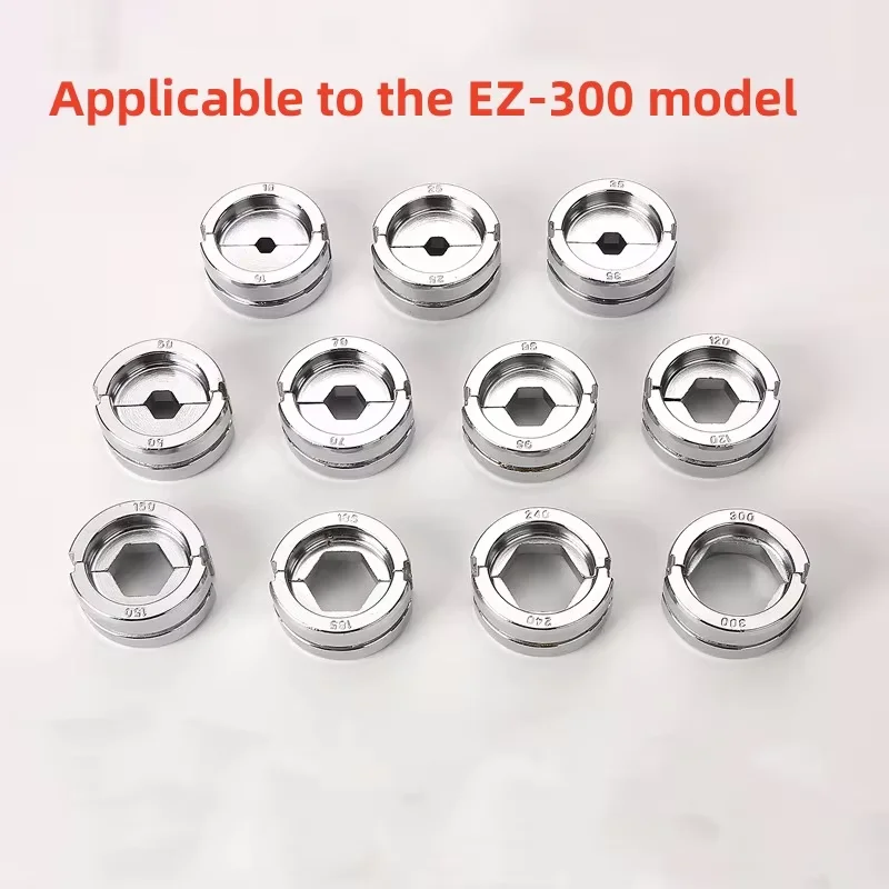 Hydraulic Crimping Die EZ300/EC/EP/EB Compatible Wire Crimper Crimping Head Mold Replacement Accessory for Terminal Connector
