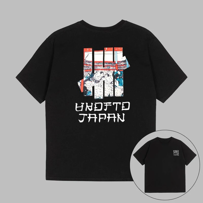 Retro UN Summer DEFEATED New Short-sleeved T-shirt Men and Women All Match Couples Fashion Brand Casual Half Sleeve