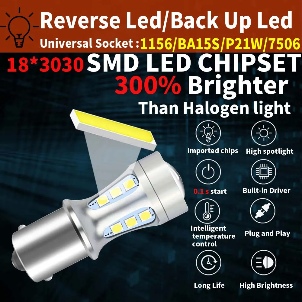2 Buah P21W Lampu Belakang LED - Led Tail Light Bulb Canbus ulasan dan harga