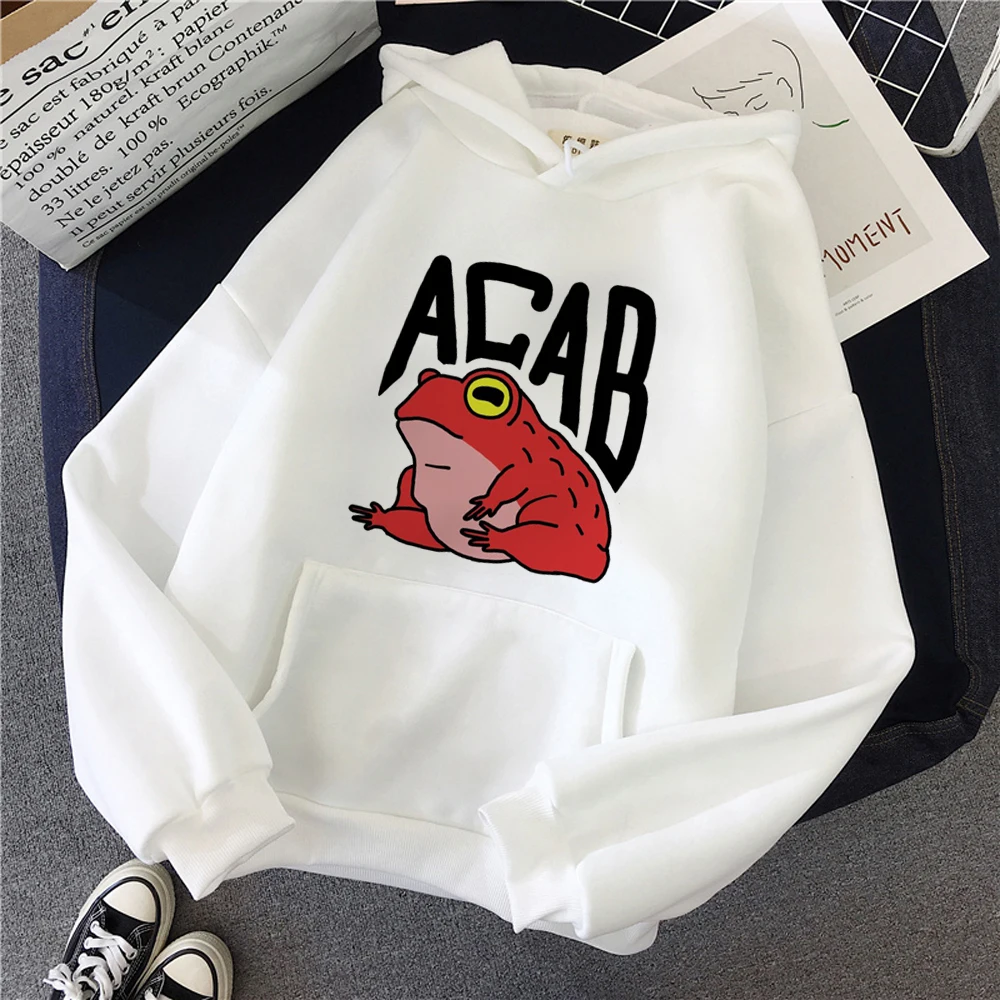 Acab hoodies feminino suor y2k anime engraçado manga longa roupas superiores camisola feminina streetwear agasalho