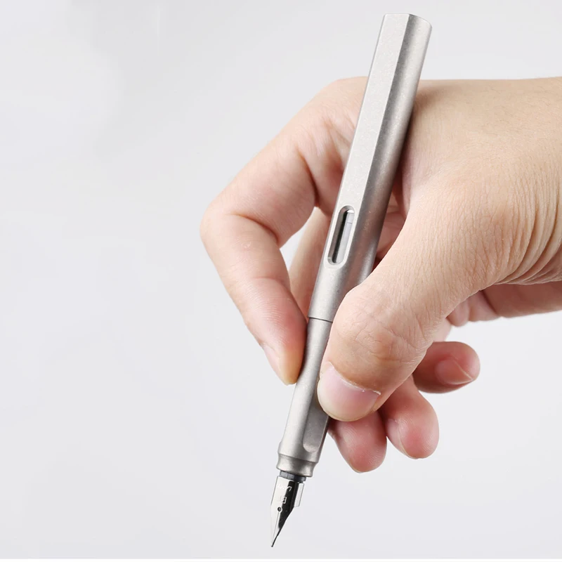 Outdoor EDC Portable Titanium Alloy Stainless Steel Tactical Self Defense Pen Dual Purpose Writing Pen Tip