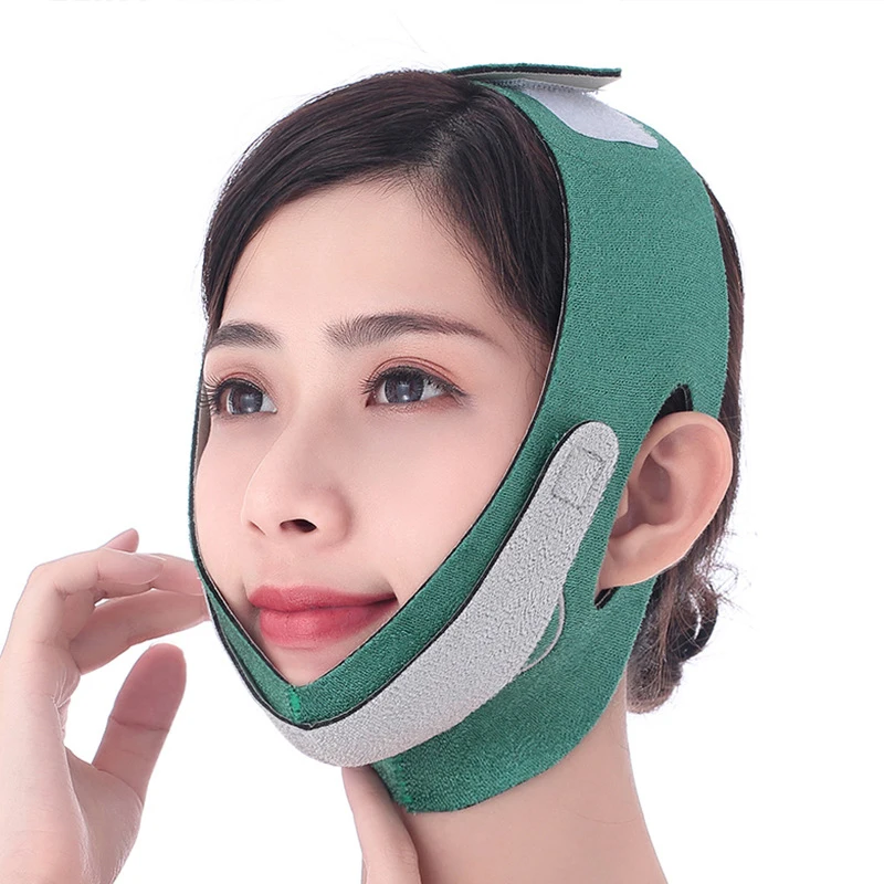 Hot Sale Facial Reduce Double Chin V Line Contour Tightening Elastic Firming Bandage Face Lifting Tape Female Slimming Belt