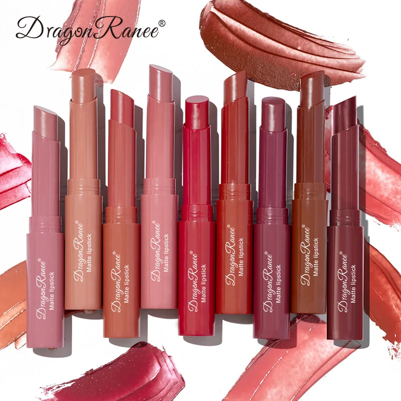 Batom Fosco De Longa Duração, Bálsamo Vermelho De Veludo, Batons De Maquiagem Impermeável, Rosa Nu, Brilho Labial Sólido, 24 Horas, 12 Cores