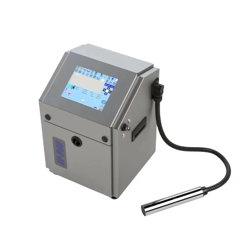 High Speed 12mm Automatic Encoding Printer CIJ Industrial Continuous Inkjet Online Printer Bottle Line Cable Tube