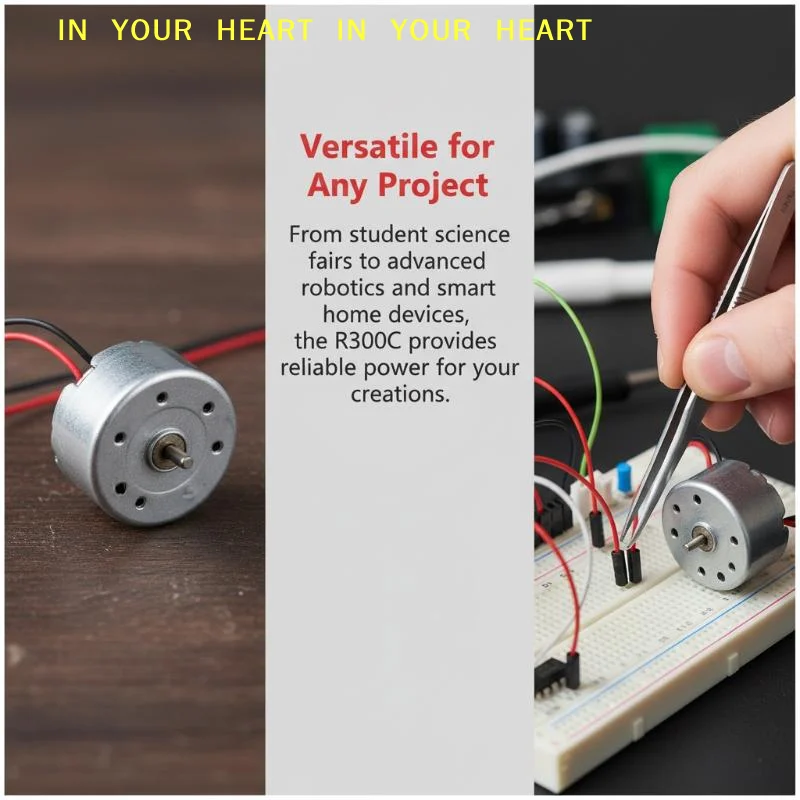【X】1/3/5Pcs R300C Micro Motor High Speed Mini DC1.5-6V Electric Motor With Wire