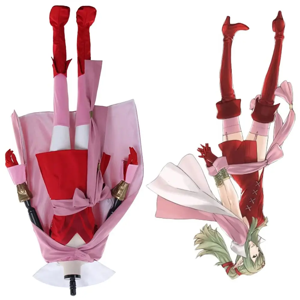 

Game Fire Emblem Awakening Tiki Cosplay Costume Women Sexy Red Suits Full Set Halloween Party Outfit