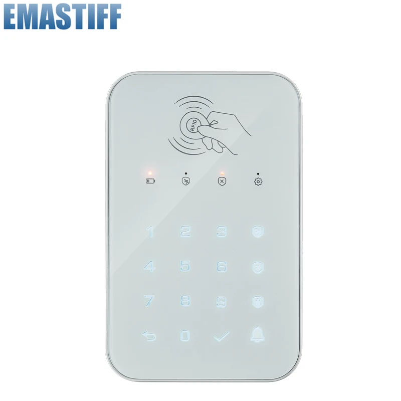 Wireless Touch Keypad for  PG103 PG106 PG107 W2B W3B W4B Home Security WIFI GSM Alarm System RFID Card Disarm Wireless Password