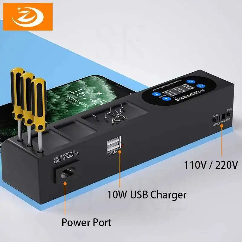 ZJ-1805 Heating Pad Compatible with LED Dust Detection Lamp Heat Plate For iPad Mini Phone Smartphone LCD Screen Repair Tool