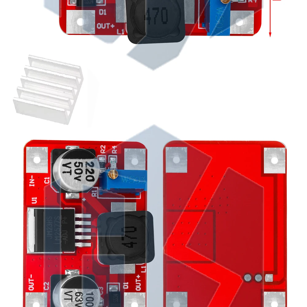1~10PCS DC-DC-Stromversorgungsmodul, Boost-Modul, Step-Up-Spannungswandler, Spannungsregler XL6019/LM2577, einstellbarer Ausgang – Detail 12