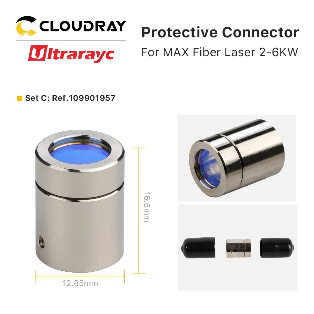 Ultrarayc Max Sợi Nguồn Laser 2-6KW Đầu Ra Bảo Vệ Cổng Kết Nối Ống Kính Nhóm Bảo Vệ Windows Cho Max Sợi Nguồn Laser