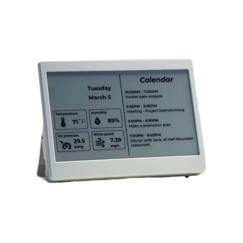 XIAO 7.5 Inch EPaper Panel ESP32 Development Kit 800×480 3.7V 2000mAh Rechargeable Li-ion Battery Smart Home Assistant