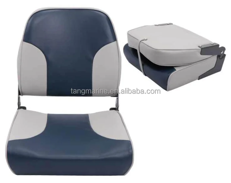 STLF Marine Hardware-Flip Back Boat Helm Seat for Boat Center Console Comfortable Captain Seat