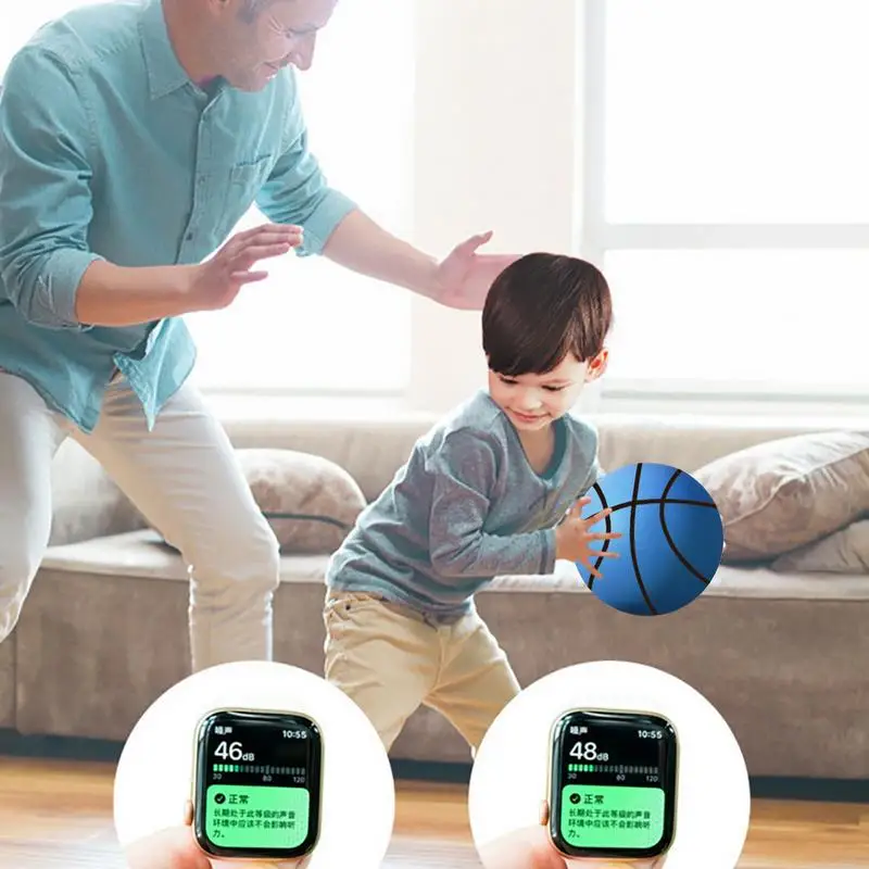 Quiet Basketball Basketball No Noise Professional Size 3/5 Quick Bounce Airless Foam Indoor Basketball For Quick & Soft Bounce