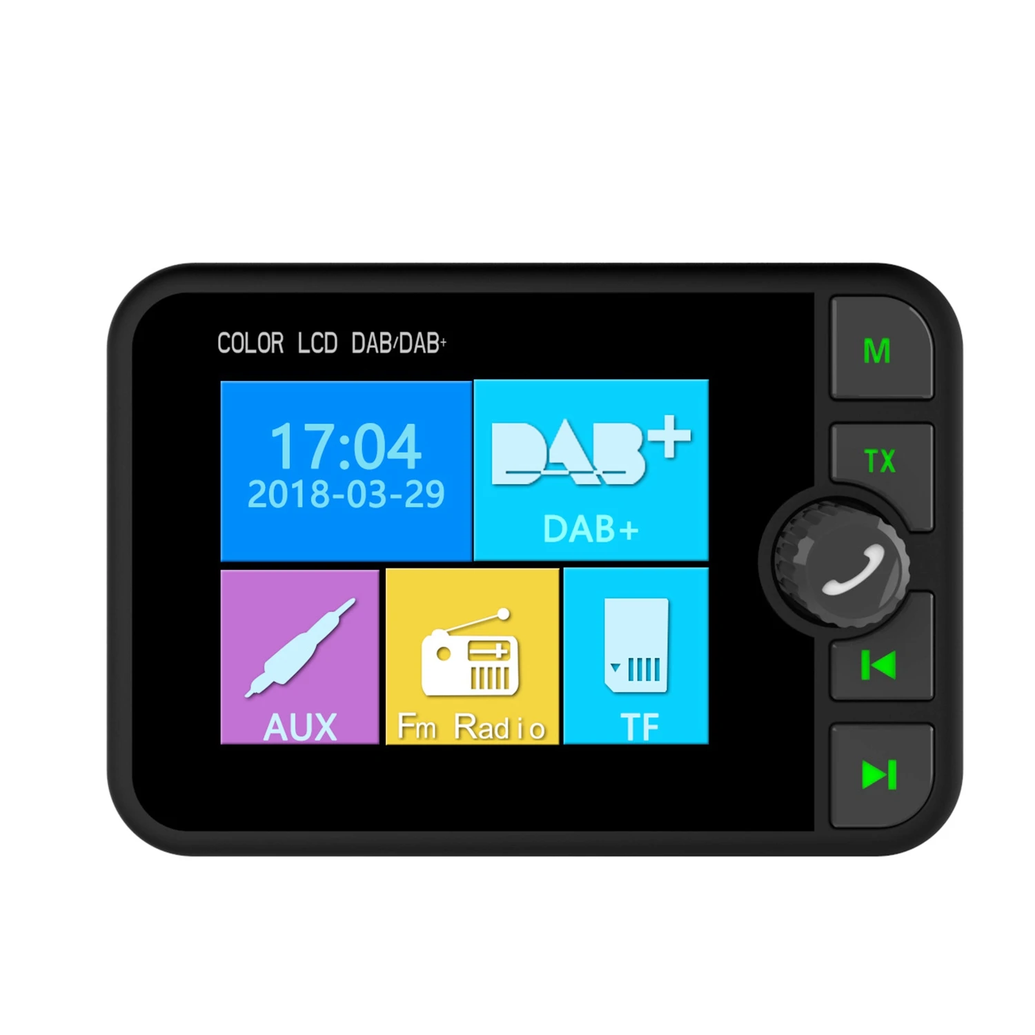 Auto Dab/Dab + Ontvanger Universele Digitale Radio Bluetooth Mp3 Muziekspeler Dab Adapter Fm Transmissie Met Lcd-Scherm