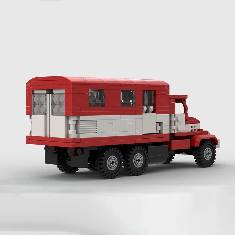 381ピース-mocシステム-praga-v3s-消防車モデル-ビルディングブロック-ディスプレイ-クリエイティブ教育-3d組み立て-コレクション-アート-誕生日プレゼント